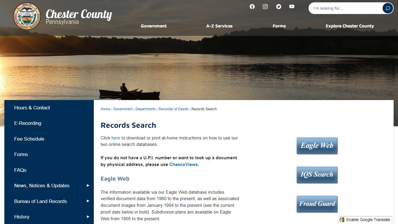 Records Search | Chester County, PA - Official Website